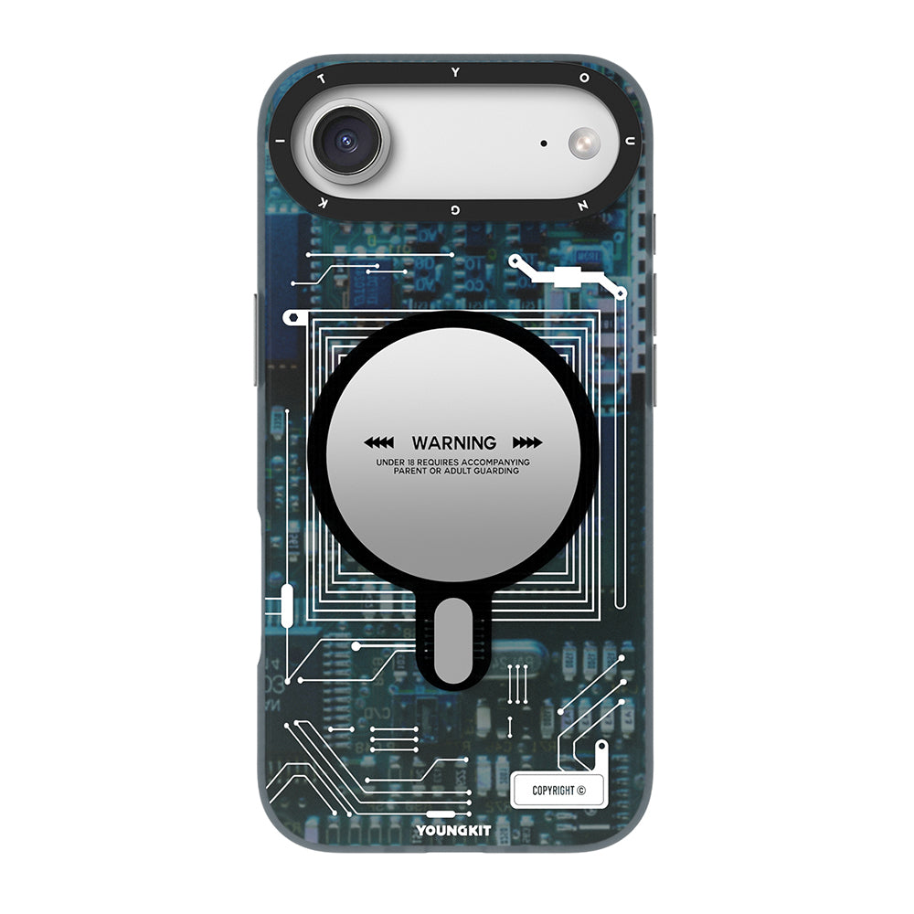 Youngkit Technology Serisi iPhone 17 Air M-safe Şarj Özellikli Kamera Denetim Butonlu Kılıf Youngkit Technology Serisi iPhone 17 Air M-safe Şarj Özellikli Kamera Denetim Butonlu Kılıf